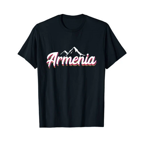 Funny Armenian Mountains Shirts Mount Ararat Yerevan Skyline Armenia T-Shirt for Armenians