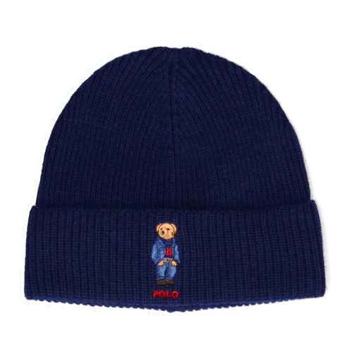 Polo Ralph Lauren Men's Solid Flag Bear Beanie