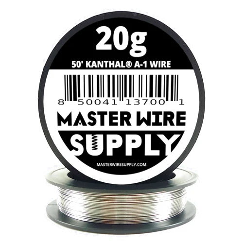 Master Wire Supply Kanthal A-1-50' - 20 Gauge Wire - 50ft - 0.81mm - 0.032in - Master Wire Supply