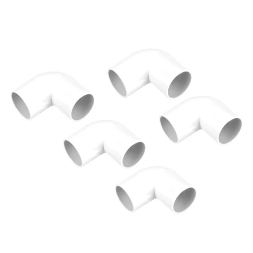 MECCANIXITY PVC Conduit Coupler 90 Degree Elbow Fittings 25mm Change Direction for Hose Electrical Conduit Pack of 5