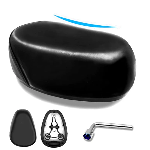 GLDYTIMES Electric Scooter Seat Cushion Comfortable Bike Seats Memory Foam Sweat Proof Electric Scooter Waterproof Saddle with Dual Shock Absorbing Replacement for Electric Bike Tricycle