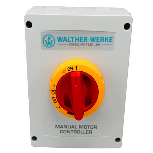 Walther Electric KEM380UL Y/R Enclosed Motor Disconnect Switch, 3 Pole, 80A, 600V, IP65 Nema 4X Water Resistant, Lockable - Safe, Reliable for Welding, Motor Generator, Compressors, Food Processing