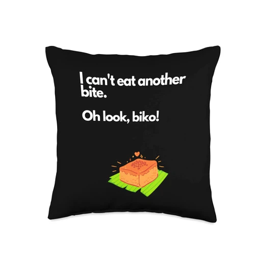 Tagalog Filipino Menu Food Filipino Tagalog Food Biko Favorite Throw Pillow, 16x16, Multicolor