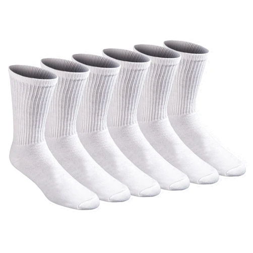 Dickies Men's All Purpose Cushion Crew Socks, Available in M-XL (6, 12 Pairs)