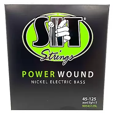 SIT Strings S.I.T. Stay in Tune NR545125L 5-String Light Power Wound Nickel Bass 5-String Lt (45-125)