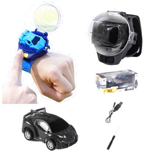 Zkosieng 2022 New Watch Remote Control Car Toy, Mini Cartoon Toys, Racing Watch, USB Charging Car, Children's Toy The Best Gifts for Boys and Girls (A-Black), 1.18x9.45inch (350-F81)