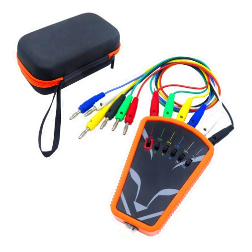 YILISAWIN Upgrade HVAC Thermostat Bypass Tool Kit - Professional Jumper Switch for AC/Heating Unit Diagnostic | Replacement for Supco Tradefox Jumper King | with 4 Interchangeable Tips & Carrying Case