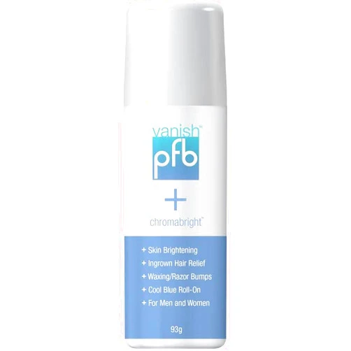 Generic PFB Vanish Razor Bump Stopper Skin Care Treatment with Chromabright Dark Spot Remover 93 grams PLUS Bergman Kelly Travel Size White Tea Body or Tropical Waterfall Lotion 1 oz Bundle