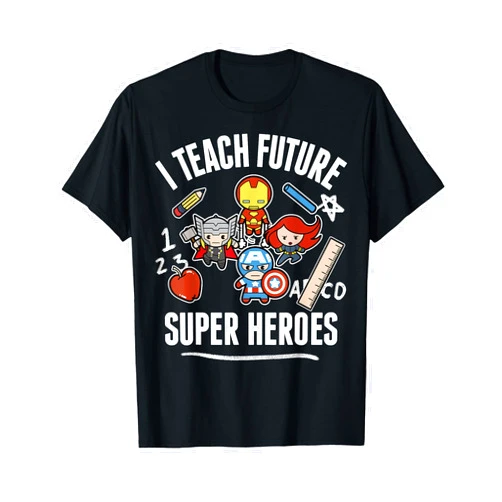 Marvel Avengers Classic I Teach Super Heroes Graphic T-Shirt