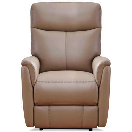 Hydeline Layla Power Headrest Zero Gravity Inch Away Leather Recliner Chair with Built in USB Port, Taupe Brown