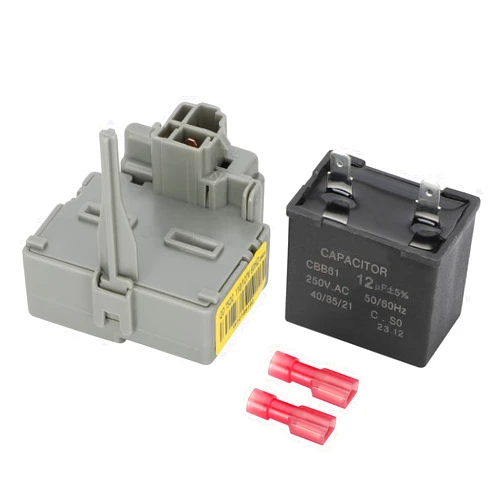 Edovaf W10189190 TSD2 Refrigerator Start Device & W10662129 Run Capacitor - Compatible with Whirlpool, Kenmore, Electrolux Refrigerators - Replaces WPW10189190,WPW10662129, 241941003, 2255198, PS11740412