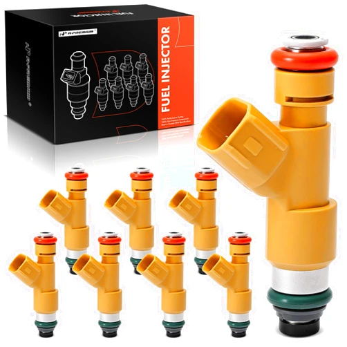 A-Premium 4 Holes Set of 8 Fuel Injectors Compatible with Jaguar XF 2009-2010, XJ8 2006-2009, XK 2007-2009, S-Type 2006-2008, Vanden Plas 2006-2009, 4.2L 5.0L