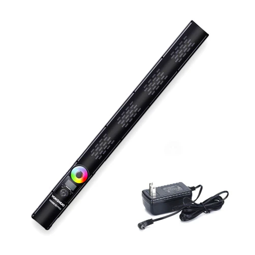 YONGNUO YN360 III PRO with 12V2A AC Adapter 3200K-5600K LED Video Stick Ice Light 2.4G Remote Control Touch RGB Full Color