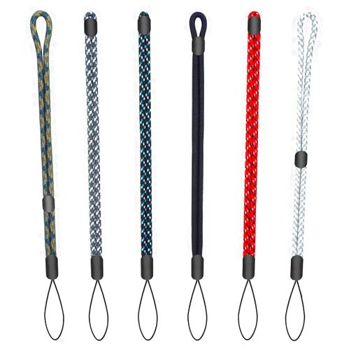 VEXMOTT Adjustable Wrist Lanyard Nylon Hand Strap for Cell Phone, Camera, USB Flash Drives, Keys and Other Portable Items 6 Pack