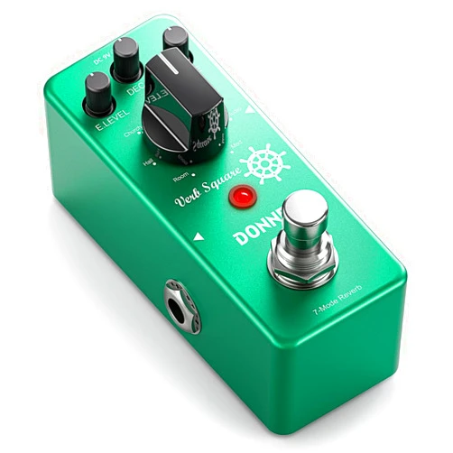 Donner Reverb Guitar Pedal, Verb Square Digital Reverb 7 Modes Room, Hall, Church, Spring, Plate, Studio, Mod, True Bypass