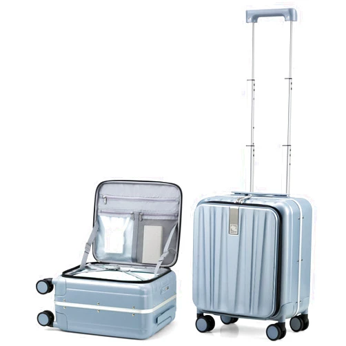 Hanke 16 Inch Underseat Carry On Suitcases with Wheels,Lightweight Hard Shell Carry on Luggage for Weekender,Top Opening Tsa Approved Small Suitcase,Travel Luggage for Womem Men,Grey