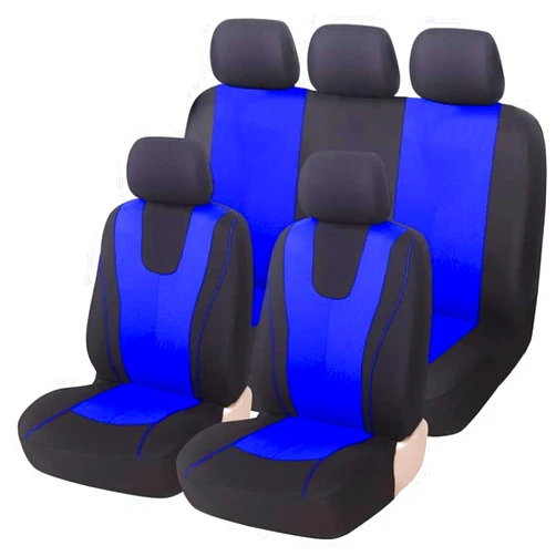 CfuLLi Car Seat Cover Sets for Aston Martin DB7 Volante,Front Rear Covers Protector Breathable Comfortable Full Surround Kit Airbag Compatible Accessories,Blue