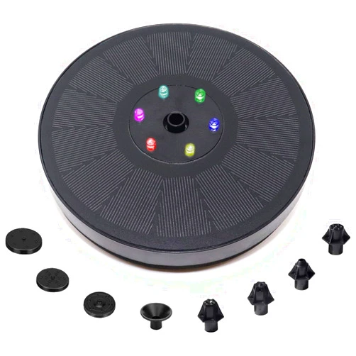 AUKITEY Solar Fountain Pump, 3W Bird Bath Fountain