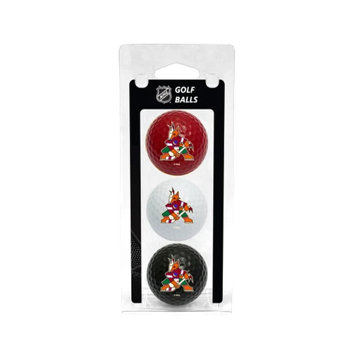 Team Golf NHL Regulation Size Golf Balls, 3 Pack, Full Color Durable Team Imprint