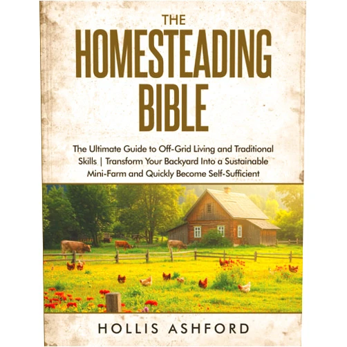 By Hollis Ashford (Author) The Homesteading Bible: The Ultimate Guide to Off-Grid Living and Traditional Skills | Transform Your Backyard into a Sustainable Mini-Farm and Quickly Become Self-Sufficient