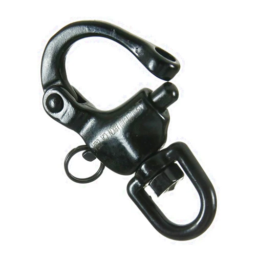 Fusion Climb Black Quick Release High Strength Swivel Snap Shackle