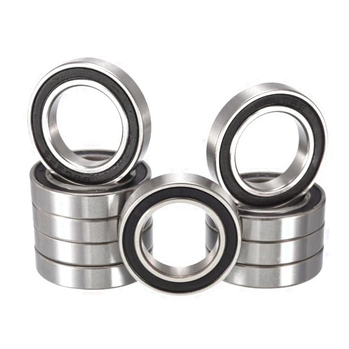 HIPICCO 6802-2RS Deep Groove Ball Bearings, ID 15mm x OD 24mm x Width 5mm Double Rubber Sealed Ball Bearing Pre-Lubricated Chrome Steel Z2 Lever 10pcs