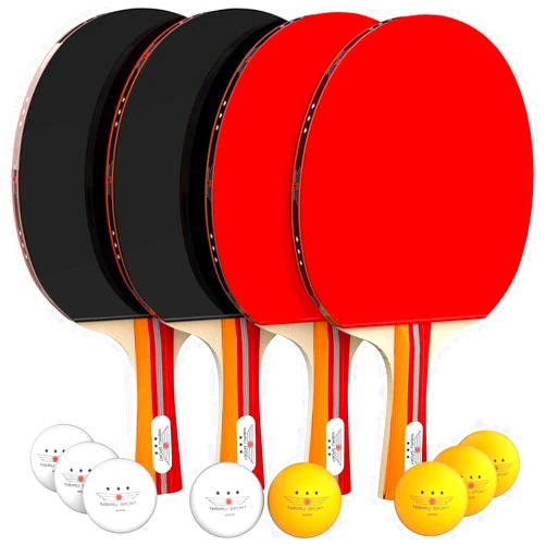 NIBIRU SPORT Ping Pong Paddle Sets - Professional Table Tennis Paddles, Balls, Storage Case - Table Tennis Rackets & Game Accessories
