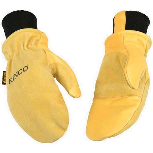 Kinco, KIN-901T, Premium Leather Work and Ski Mitt with Nikwax Waterproof Wax, Apparel Gloves