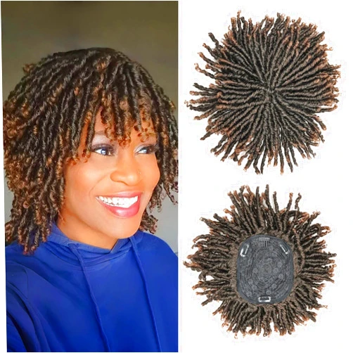QUEENTAS Curly Toupee for Men and Women 10