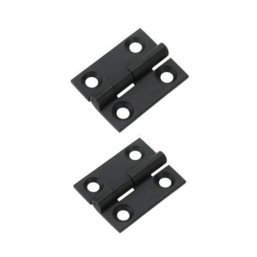 Mcredy Cabinet Hinges Mcredy Brass Hinge Black 1 Inch Butt Hinge Small Butt Hinges for Wooden Box Pack of 2