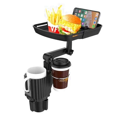NVDO Hymar Car Cup Holder Tray Cup Holder Expander for Car with Adjustable Base Compatible with Yeti 20/26/30 oz, Hydro Flasks Black