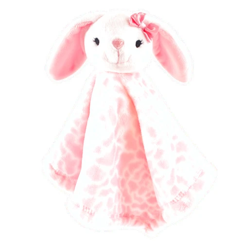 Hudson Baby Unisex Baby Animal Face Security Blanket, Bunny, One Size