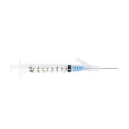 BD SafetyGlide Needle with 3 mL Syringe, 23G x 1