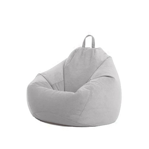 Rikivt Stuffed Animal Storage Bean Bag Chairs for Adults Kids(No Filler),Lazy Sofa Bean Bag Cover for Living Room Bedroom,Soft Stuffable Bean Bag Cover for Organizing Children Plush Toys(Warm Grey,Meduim)