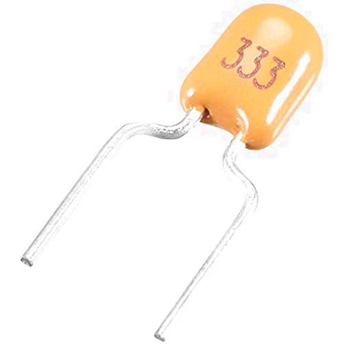 Fielect 50Pcs Monolithic Capacitor 50V 33NF Multilayer Ceramic Chip Capacitors for Computers DIY Yellow