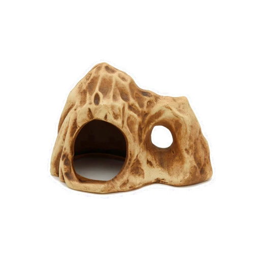 ALEGI Aquarium Ceramic Decoration Mountain, Cave Rock for Cichlids, Betta Fish Tank (Mountain 2)