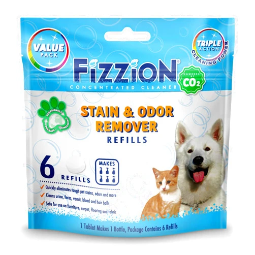 Fizzion Pet Stain and Odor Remover (6 Tablets, Original)