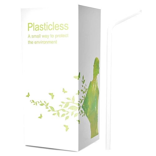 KTOB 200 Count 100% Plant-Based Compostable Long PLA Straws-Plasticless Biodegradable Bendy Drinking Straws-A Fantastic Eco Friendly Alternative to Plastic Straws 10.25 in