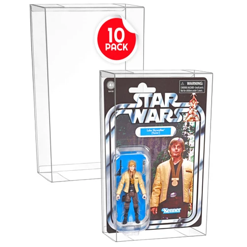 EVORETRO Action Figure Display Case Protector Compatible with Star Wars, Marvel Legends & GI Joe (Carded) 3.75'' Figurine 6/9 (Shallow, 30MM)