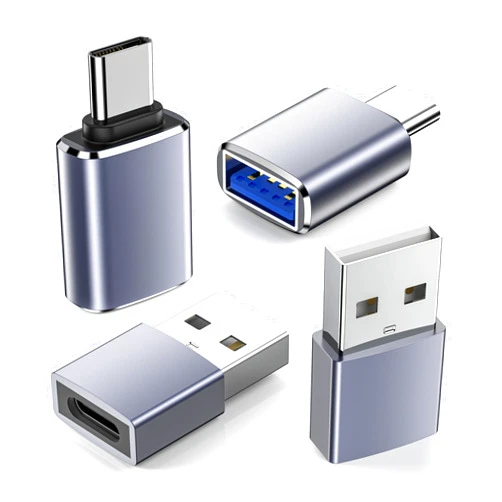 LERTOSEN USB to USB C Adapter-4 Pack,【2*Type C Female to A Male Charger Converter】&【2*USB C Male to USB Female】 OTG Adapter for iPhone 15 Pro Max 14 13 12,Apple Watch Ultra 8 9,AirPods,iPad,Samsung S23