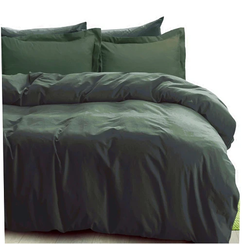 Essina Queen Duvet Cover, 3pc Microfiber Duvet Cover Set, Wrinkle Resistant Duvet Cover Queen, Soft and Lightweight Duvet Cover Full, Solid Color Duvet Cover, Green Queen Duvet Cover, Forest Green
