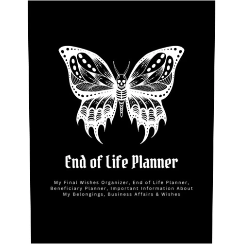 Lorena Orlanda End of Life Planner: Affairs and Last Wishes Organizer to Make Life Easier for Those You Leave Behind, Peace of Mind Journal, 120 Pages Large Size 8.5 x 11 inches