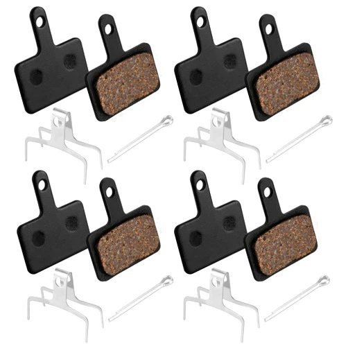 Lasuroa 4 Packs Bike Brake Pads, Ceramic Bicycle Disc Brake Pads Replacement Mountain Bicycle Accessories for Tektro Shimano TRP Deore Br-M575 B01s Mt200 M525 M515 MTB Ebike