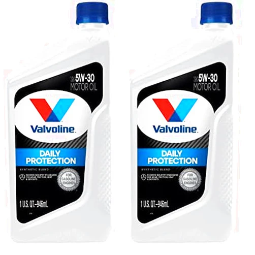 Valvoline Daily Protection 5W-30 Synthetic Blend Motor Oil 1 QT (Pack of 2)