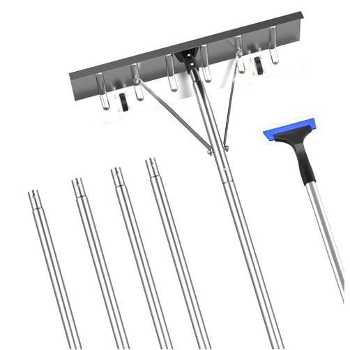 MYTOL Snow Rake for House Roof, Snow Scraper for Car Included, 26