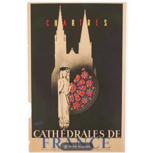 Générique Chartres Cathedral Poster Reproduction Format 50 x 70 cm Luxury Paper 300 g – Sale of the Digital HD File Can Visit Us (Shop: Display.FR)