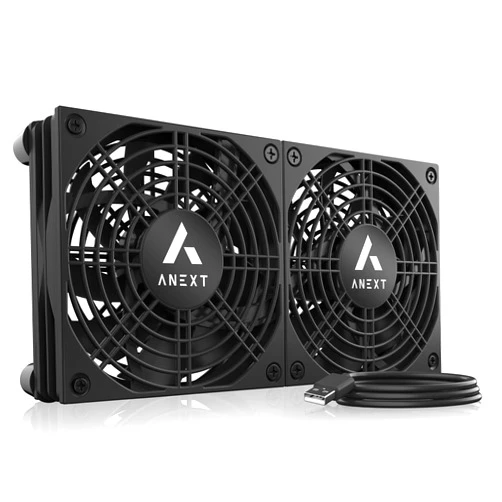 ANEXT Cooling Case Fan, USB Computer Fans, Cooling Fan for Receiver DVR Xbox TV Box Router 240mm x 120mm 5V USB Power