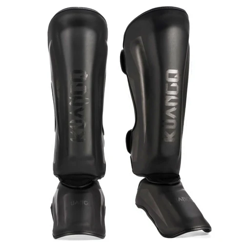 KUANG QUAN Muay Thai Shin Guards, Muay Thai Martial Arts Kicking Leg Instep Protection Pads Sparring Gear,for Kickboxing MMA Training and Sparring,Professional MMA Equipment