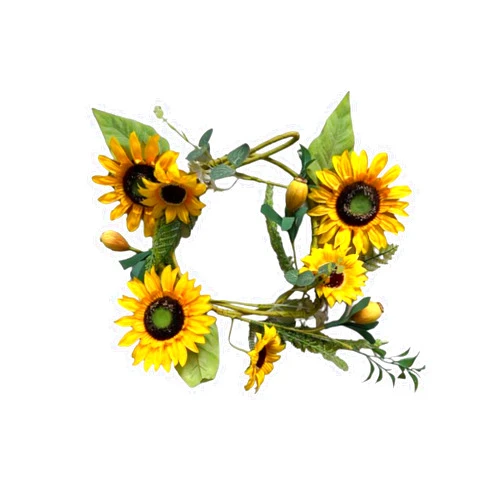 LAIMENNI Artificial Garland with Sunflowers Wedding Table Willow Leaf Rose Garland Mantle Decor Handcrafted Dinner Centerpieces for Reception Sweetheart Table Decoration