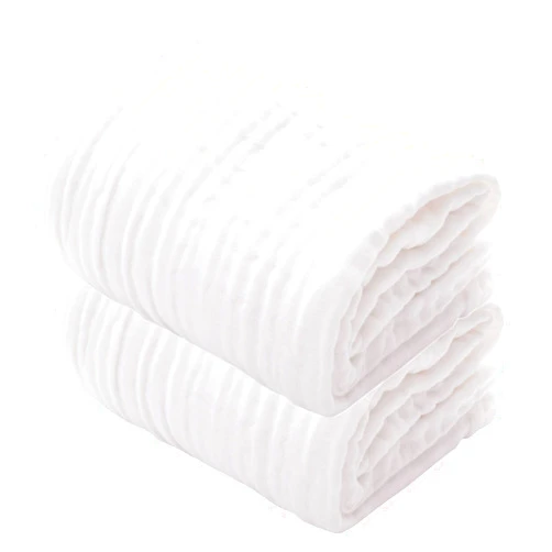 MUKIN Baby Bath Towels, Super Soft Cotton Receiving Blanket for Baby's Delicate Skin,2Pack Swaddle Blanket for Newborns Toddlers Boy Girl,Baby Registry as Shower (White+White)